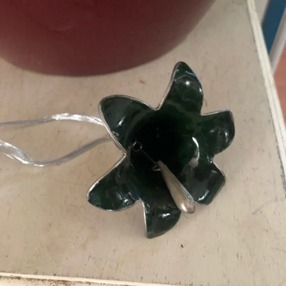 Vintage Cloisonné Flower Bell Ornament
